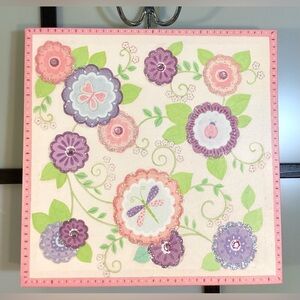 Colleen Karis design canvas art. 12”x12”x1 1/2”